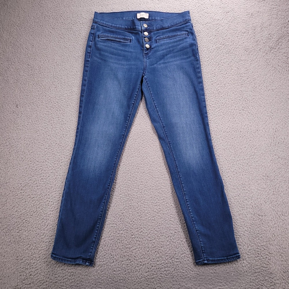 LOFT OUTLET Jeans Size 6 Modern Skinny Ankle Button Fly Medium Wash Denim